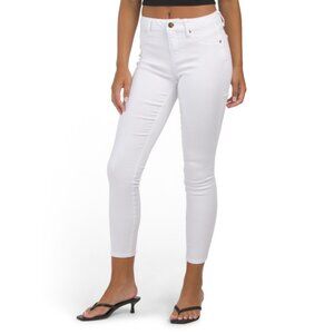 1822 DENIM White High Rise Skinny Jeans